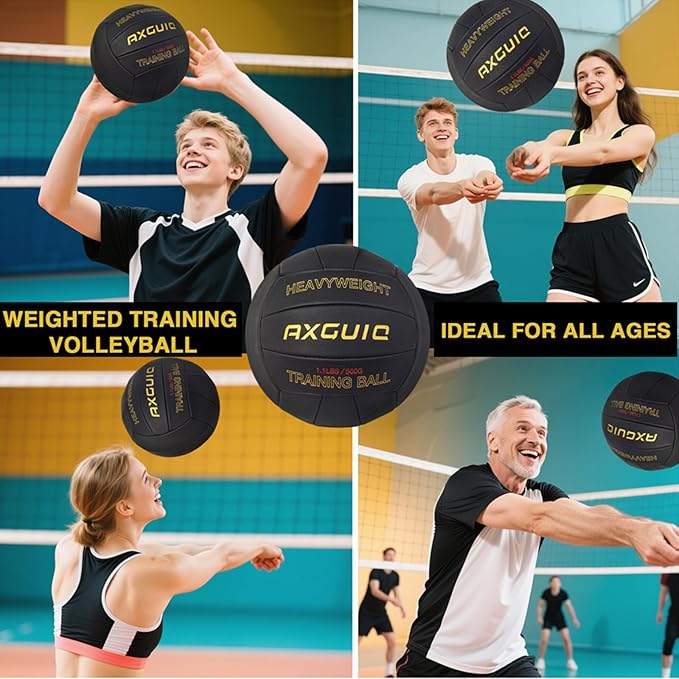 1.1LBS Heavy Weight Volleyball Official Size 5 Setter Training Volleyballs Training