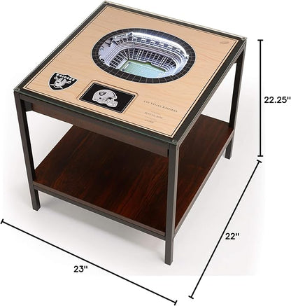 YouTheFan NFL 25-Layer StadiumViews Lighted End Table