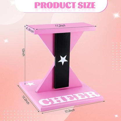 Chunful Cheerleading Balance Trainer 12.2 x 13.19 Inch Wood Wooden Cheer Stunt Training Stand