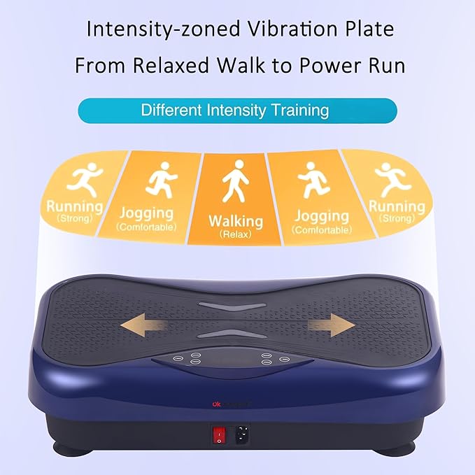Whole Body Vibration Plate Exercise Machine ??Power Vibrating Plate for Lymphatic Drainage Weight