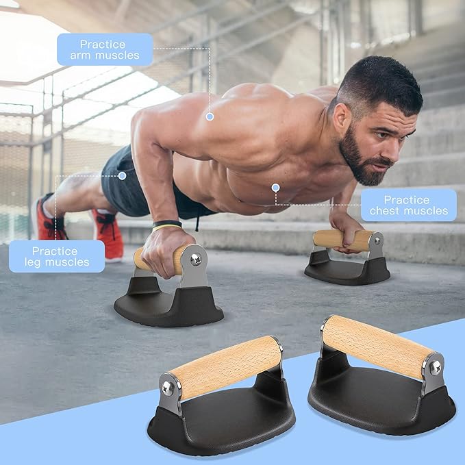 Dolibest Push Up Bars, Pushup Stands with Comfortable Push Up Handles, Bottom Anti-Slip Pad