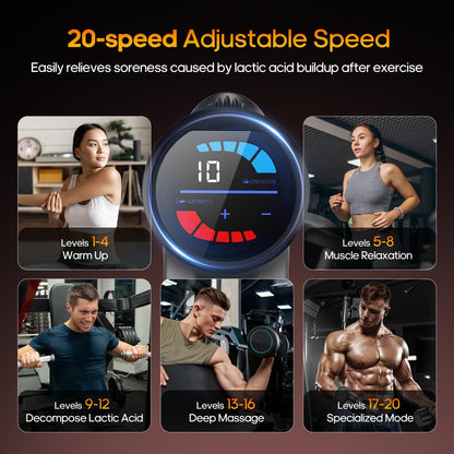 Massage Gun with Heat Massager Deep Tissue Muscle Massager Gifts for Men