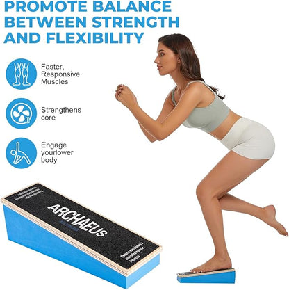 Athletic Balance Boards,Slant Board,Wobble Board,Balance Wedge for Condition Your Body and Prevent