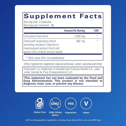 Pure Encapsulations Nitric Oxide Ultra (Capsules) - Supplement Supports Nitric Oxide Production