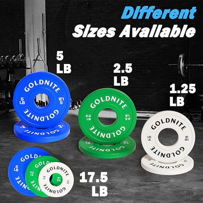 Change Plates Set 1.25LB 2.5LB 5LB Set Fractional Weight Plate Olympic Bumper Plates for Cross