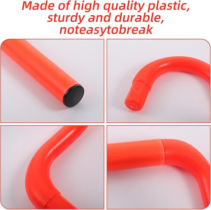 6 Pack Agility Speed Training Hurdles- 6" Detachable Agility Training Hurdles- Sports Practice