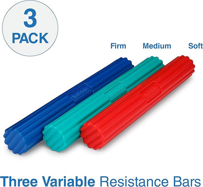 FlintRehab Flex Bars for Physical Therapy (3 Pack), Hand therapy Flex Bar, Resistance Bar for