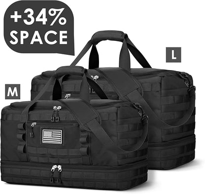 ETRONIK Travel Bag for Men Women, Gym Bag & Tactical Duffle Bags for Travel, Carry on with Toiletry