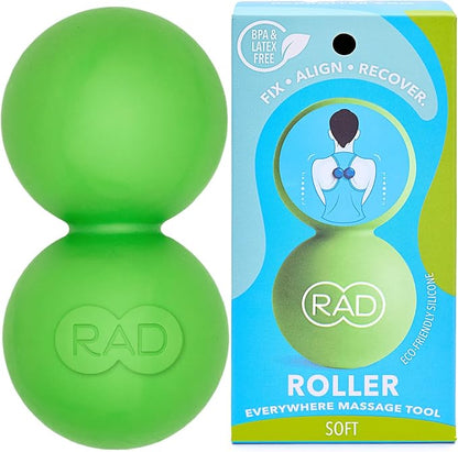 RAD Soft Peanut Massage Ball ??Low Density Yoga Deep Tissue Roller Ball ??Myofascial Release for