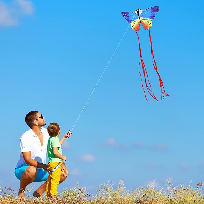 Butterfly Kites for Kids and Adults, Easy to Fly Large Single Line Kite for Boys and Girls - 55" x