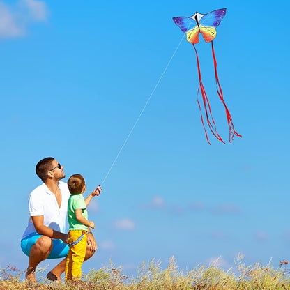 Butterfly Kites for Kids and Adults, Easy to Fly Large Single Line Kite for Boys and Girls - 55" x