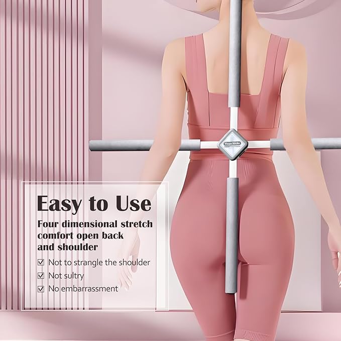 Back Straightener Posture Corrector|Yoga Stick Stretching Tool for Women and Men|Portable Posture