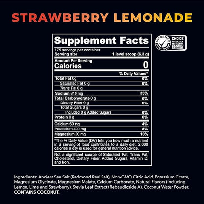 Re-Lyte Hydration Electrolyte Powder Bulk Pouch 175 Servings/Strawberry Lemonade