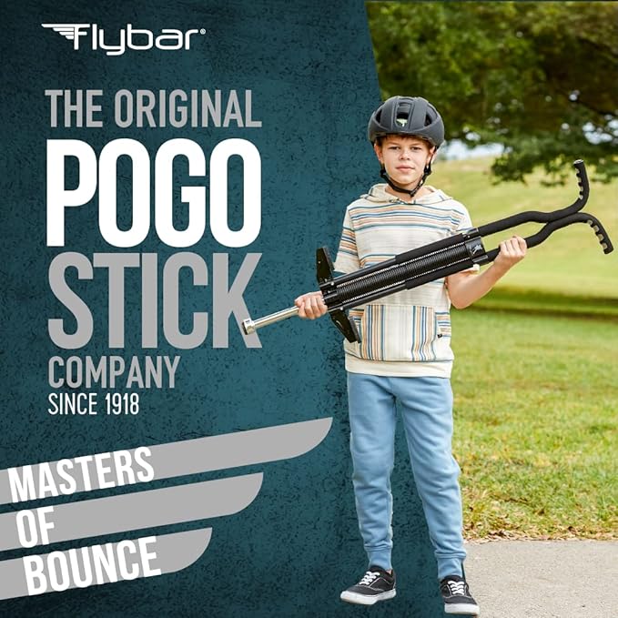 Flybar Master Pogo Stick for Kids Ages 9+, 80–160 lbs – Easy Grip Handles – Active Exercise Toy for