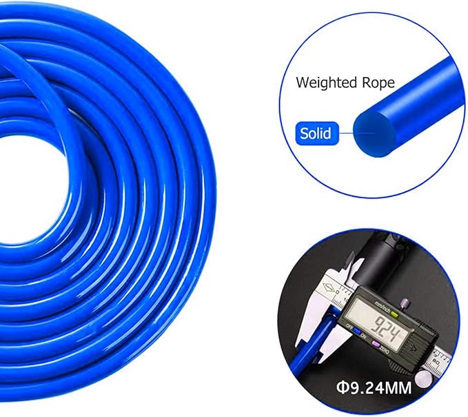 Redify Weighted Jump Rope for Workout Fitness(1LB), Tangle-Free Ball Bearing Rapid Speed Skipping
