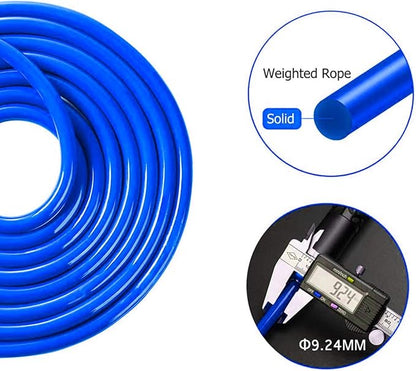 Redify Weighted Jump Rope for Workout Fitness(1LB), Tangle-Free Ball Bearing Rapid Speed Skipping
