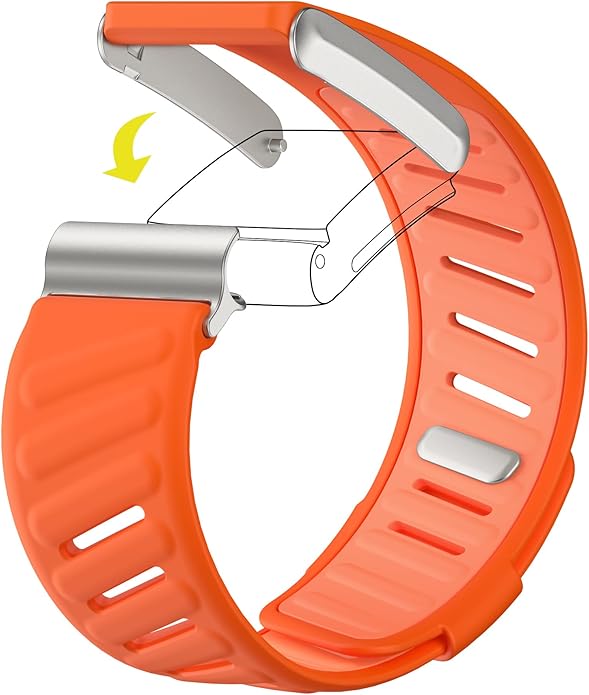 Comfort Durable Silicone Wristband Compatible with WHOOP 4.0 Band, Soft Silicone Sports Loop Strap