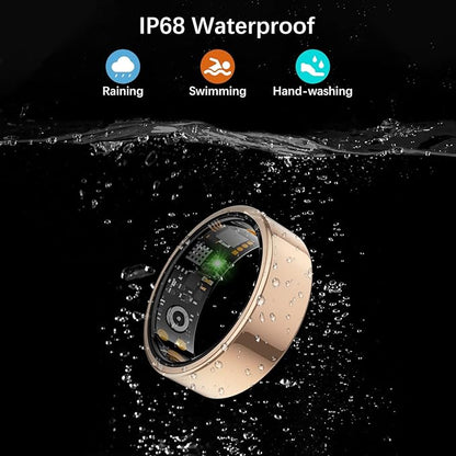 Smart Health Ring for Women Men, Fitness Tracker Ring with Heart Rate, Blood Oxygen, Sleep Tracker