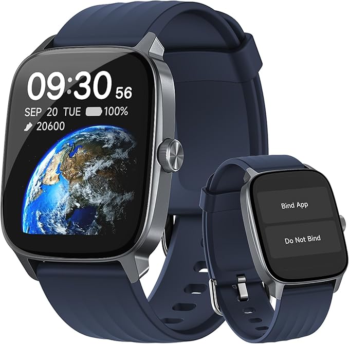 EURANS Smart Watch No App/Phone Required, 1.85" Ultra HD Display | Waterproof Fitness Tracker |