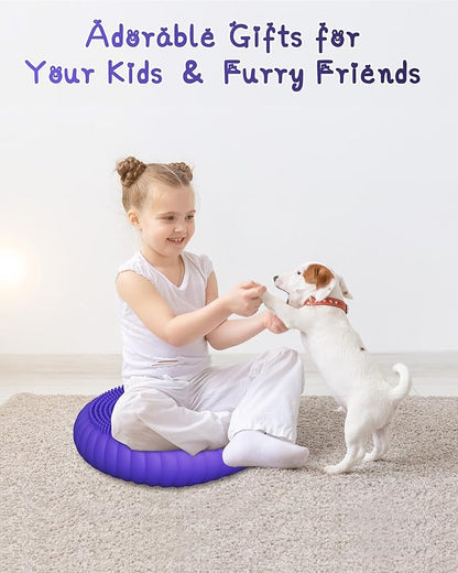 Wobble Cushion with Inflation Pump - Wobble Disk Balance Disc Wiggle Seat for Sensory Kids, Balance