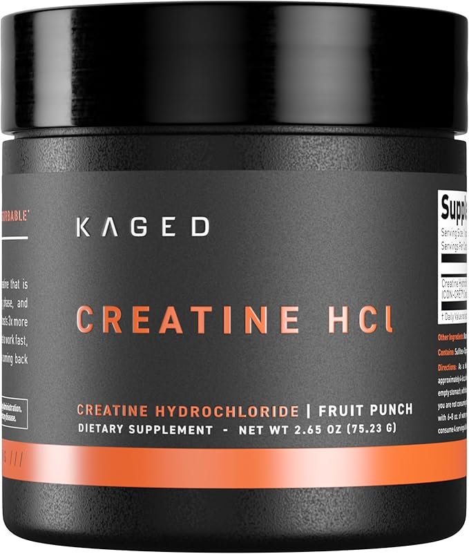 Kaged Creatine HCl Powder | Fruit Punch | Muscle Building & Recovery | Patented Creatine