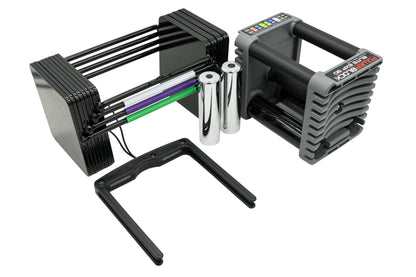 PowerBlock Elite EXP Adjustable Dumbbells, Sold in Pairs, Stage 1, 5-50 lb.