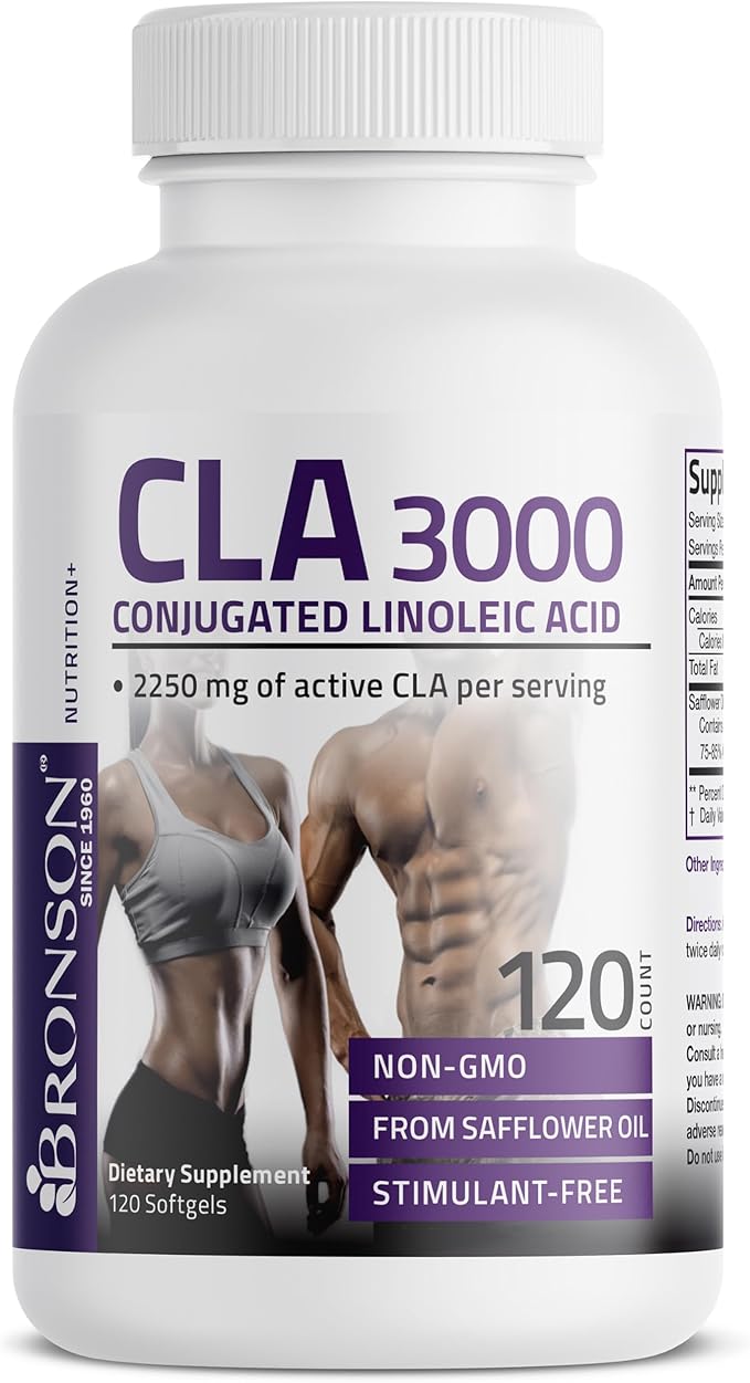 Bronson CLA 3000 Extra High Potency Supports Healthy Weight Management Lean Muscle Mass
