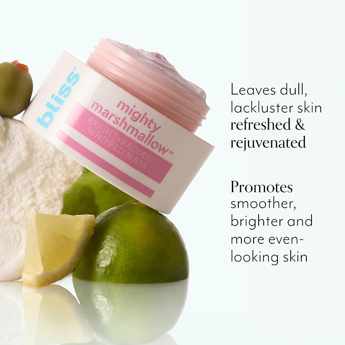 Bliss Mighty Marshmallow + Vitamin C Whipped Mask - Brighten & Hydrate Skin with Marshmallow Root