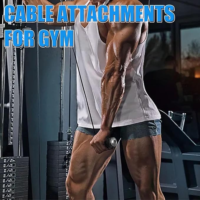 Ergonomic Tricep Rope Pulldown Attachments, Upgraded 27 32 40 & 47 Inch Extra Long Triceps Rope