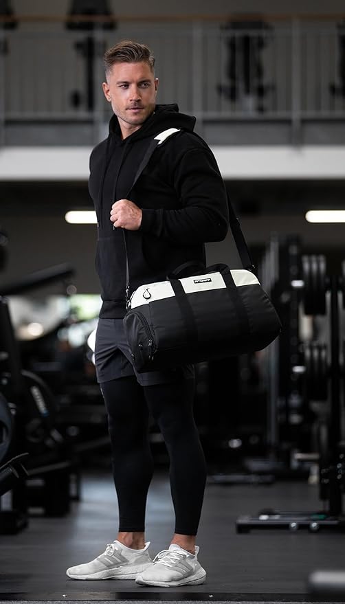 Fitgriff® Gym Bag V2 for Men and Women with Shoe & Wet Compartment - Duffle Bag for Travel, Sports