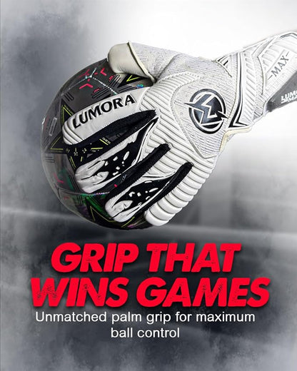 Goalkeeper Gloves-Professional Negative Cut Goalie Gloves with Contact Max Grip, 4mm Foam Padding &