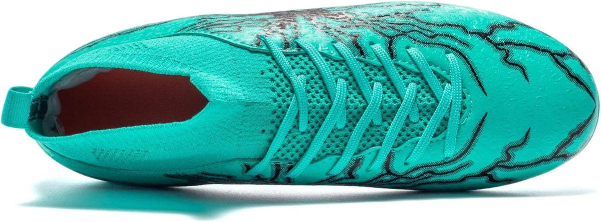 Kids Soccer Cleats Boys Girls Training Football Cleats Youth High-top Soccer Shoes for Little/Big