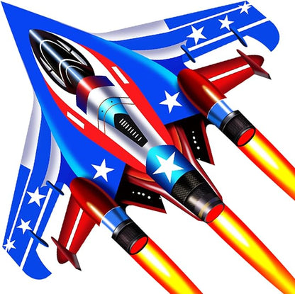 Fighter Jet Kites for Kids & Adults - Durable Airplane Kites for Boys Ages 8-12 & 4-8 with Kite