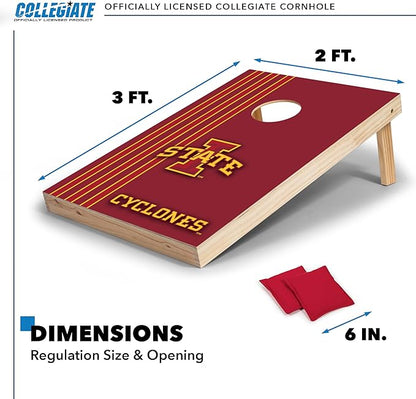 2' x 3' Solid Wood Cornhole Set with Direct Print HD Team Graphics – Great Gift for Any NCAA Fan!