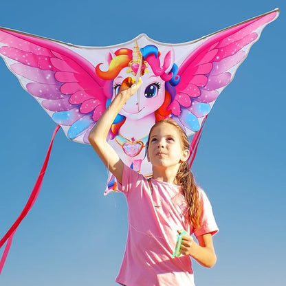 Butterfly Kites for Kids & Adults, Easy to Fly Design with Long Tail for Stability, for Kids Ages