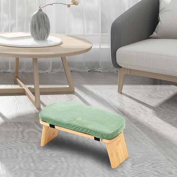 Meditation Bench, Bamboo Meditation Stool, Folding Kneeling Meditation Bench, Seiza Prayer Bench