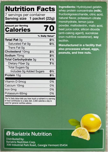 High Protein Fruit Flavored Powder Drink Mix, 15g Protein, Low Calorie, Sugar Free, Ideal Protein