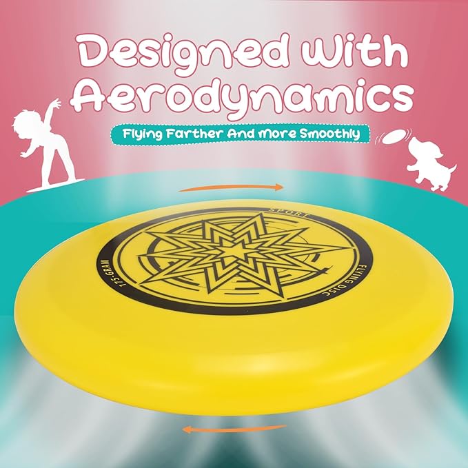 Outdoor Flying Disc 175g,Adult Sport Disc Set for Competitive and Pro Players,Flying Disc Set