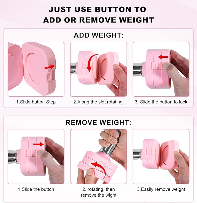 15LB 20LB 40LB 50LB Adjustable Dumbbell Set Free Weights Dumbbells Set for Women Men Hand Weights