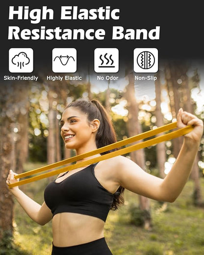 Zacro Resistance Bands, 6 Resistance Levels Pull Up Assistance Bands, Exercise Bands for Men&Women