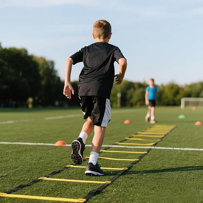 20ft Adjustable Agility Ladder with Carry Bag – Football Training Equipment & Speed Ladder for