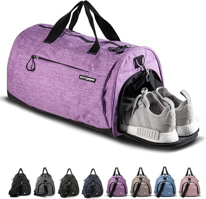 Fitgriff® Gym Bag for Men & Women with Shoe & Wet Compartment - Duffle Bag for Travel, Sports