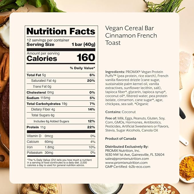 Promix Nutrition Vegan Protein Puff Bars | High Protein, Low Calorie Marshmallow Crispy Treat |