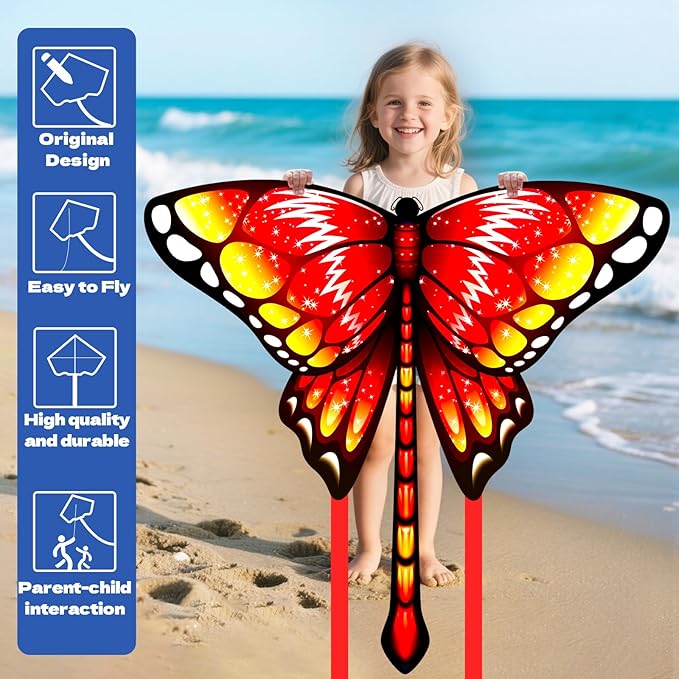 YongnKids Kite for Kids Age 4-8 8-12, Large Kites for Boys Adults Easy to Fly & Assemble, with
