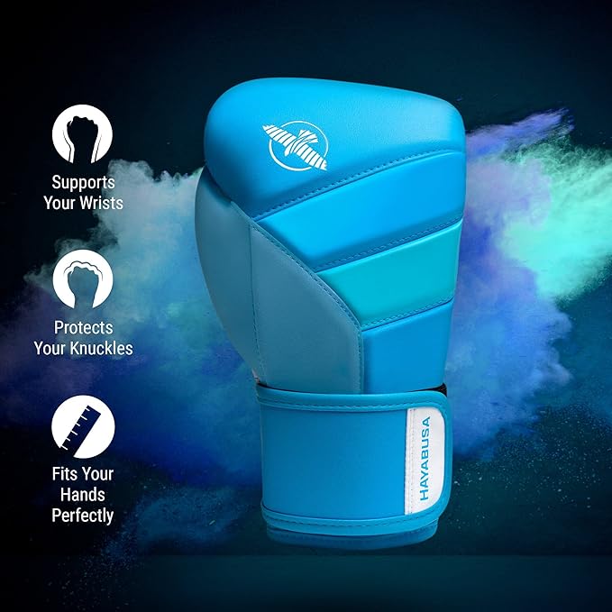 Hayabusa T3 Boxing Gloves for Men and Women Wrist and Knuckle Protection, Dual-X Hook and Loop