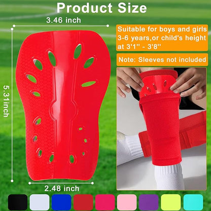 2 Pairs Shin Guards Soccer for Kids,Shin Pads Extra Lightweight Breathable Slide in Shin Guard for