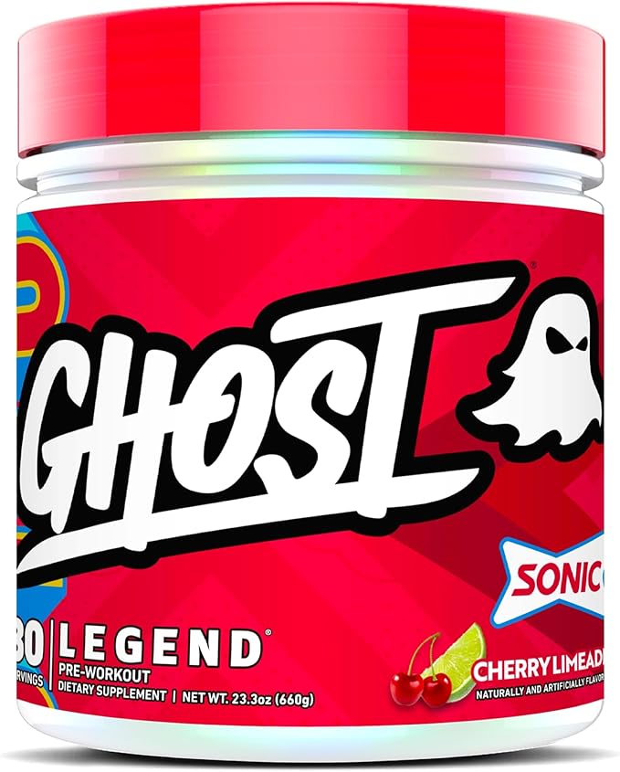GHOST Legend Pre-Workout Powder, Sonic Cherry Limeade - 30 Servings ??Pre-Workout for Men & Women