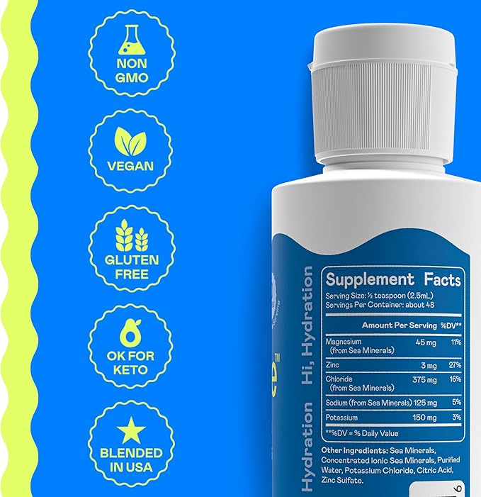 Hi-Lyte Electrolytes for Fasting, Immune Support and Rapid Hydration | 48 Servings | NO Calories NO