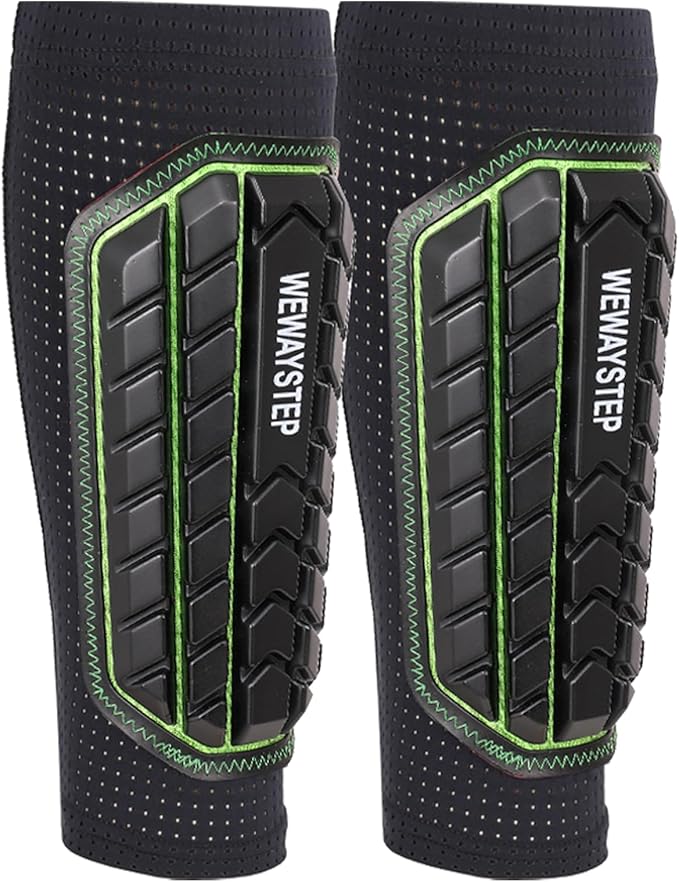 Shin Guards Soccer Kids Youth, Adult Shin Guards with Honeycomb Padding，Breathable & Anti-Slip Calf