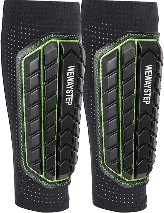 Shin Guards Soccer Kids Youth, Adult Shin Guards with Honeycomb Padding，Breathable & Anti-Slip Calf